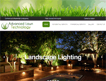 Tablet Screenshot of advancedlawntech.com